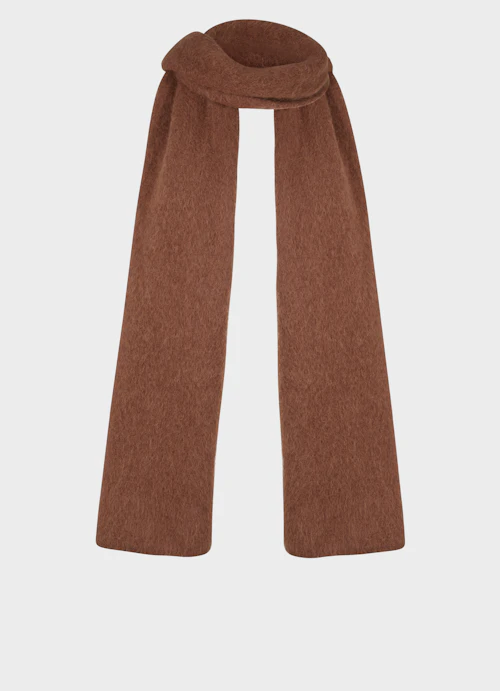 Regular Fit Knitwear Knitted scarf chestnut