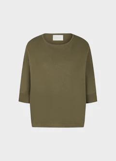 Coupe Casual Fit Maille Pull en cachemire mélangé burnt olive