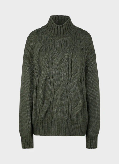 Casual Fit Knitwear Knit turtleneck sweater burnt olive