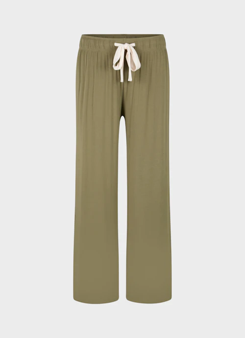 Wide Leg Nightwear Nightwear - Trousers burnt olive