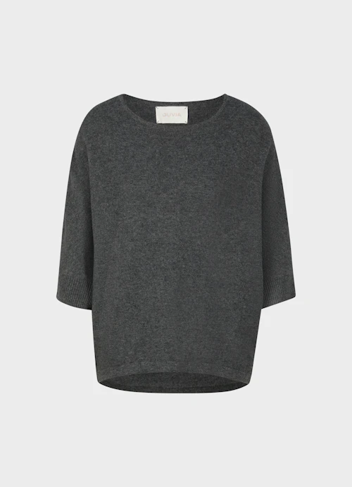 Casual Fit Strick Cashmere Blend - Pullover anthra.mel.