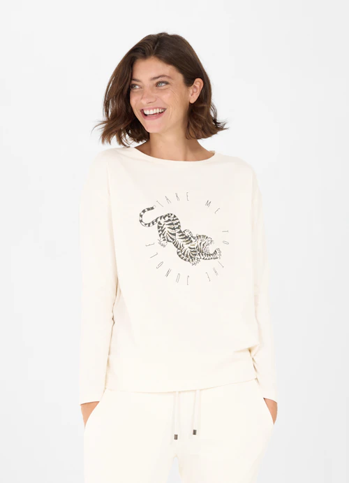 Loose Fit Long sleeve tops Longsleeve eggshell