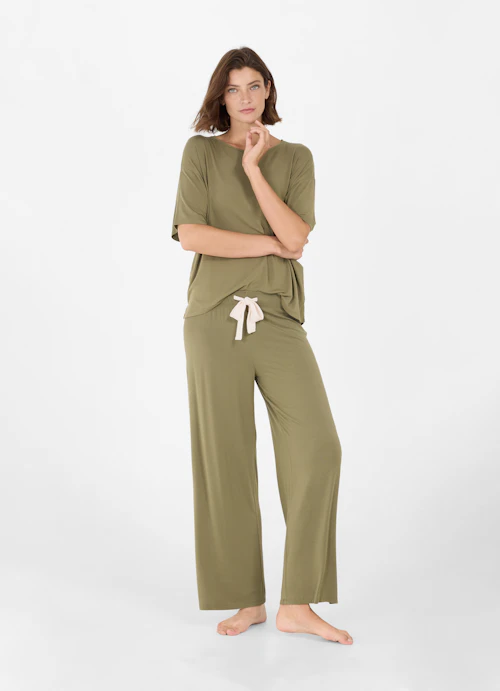 Regular Fit Nightwear Nightwear - T-shirt burnt olive
