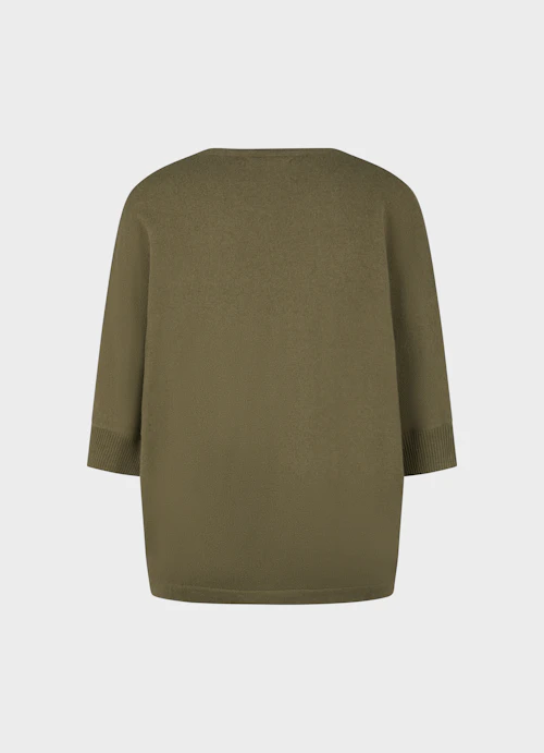 Casual Fit Knitwear Cashmere Blend - Sweater burnt olive