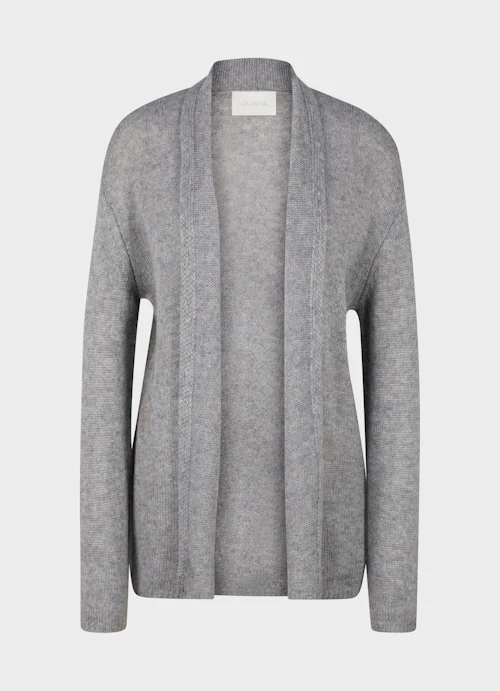 Regular Fit Knitwear Cashmere cardigan steel grey mel.