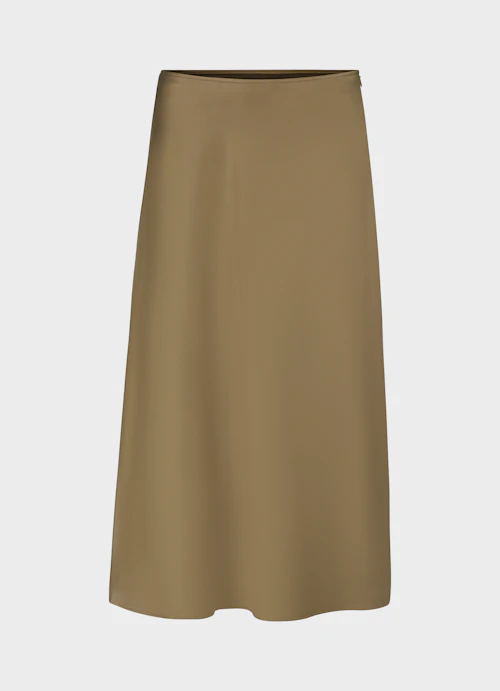 Medium Fit Skirts Satin skirt burnt olive