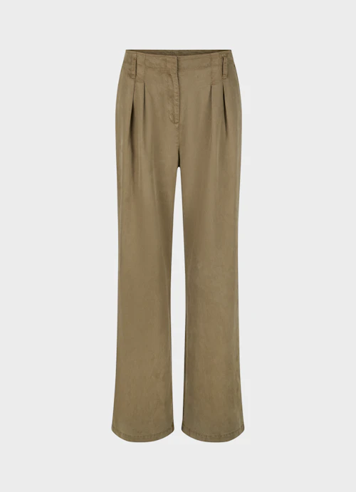 Casual Fit Pants Twill trousers burnt olive