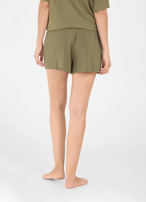 Regular Fit Nightwear Nightwear - Shorts burnt olive