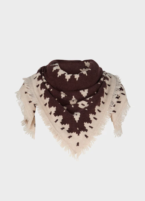 Regular Fit Knitwear Cashmere Blend Scarf burgundy
