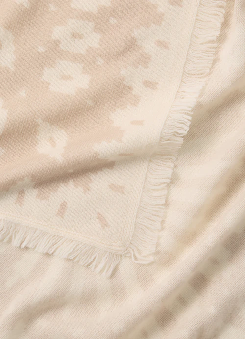 Regular Fit Knitwear Cashmere Blend Scarf sand