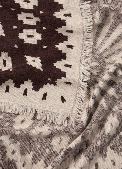 Regular Fit Knitwear Cashmere Blend Scarf burgundy