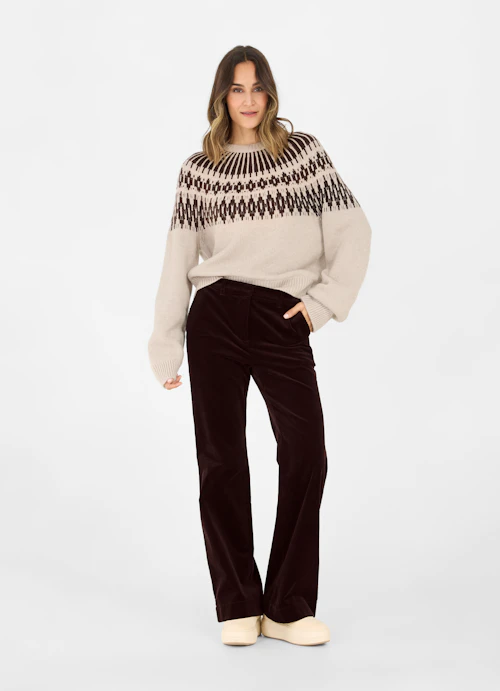 Regular Fit Knitwear Cashmere Blend Sweater sand