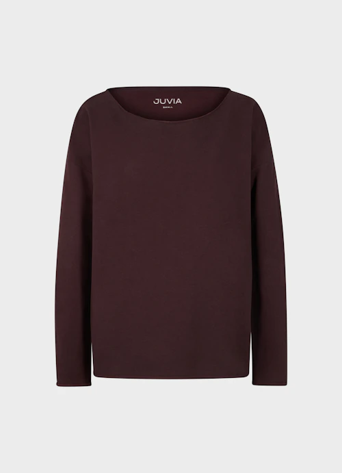 Loose Fit Sweaters Cotton blend sweater burgundy