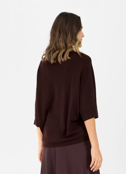 Casual Fit Knitwear Cashmere Blend - Sweater burgundy