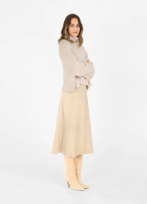 Medium Length Skirts Tech Velours - Rock sand