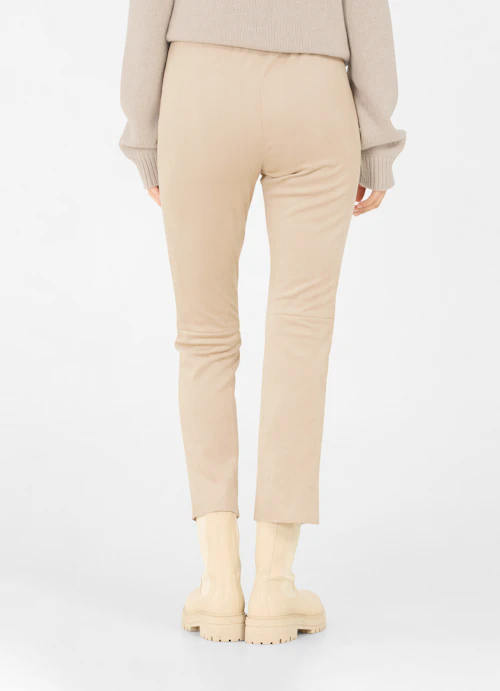 Boot Cut Pants Tech Velours - Trousers sand