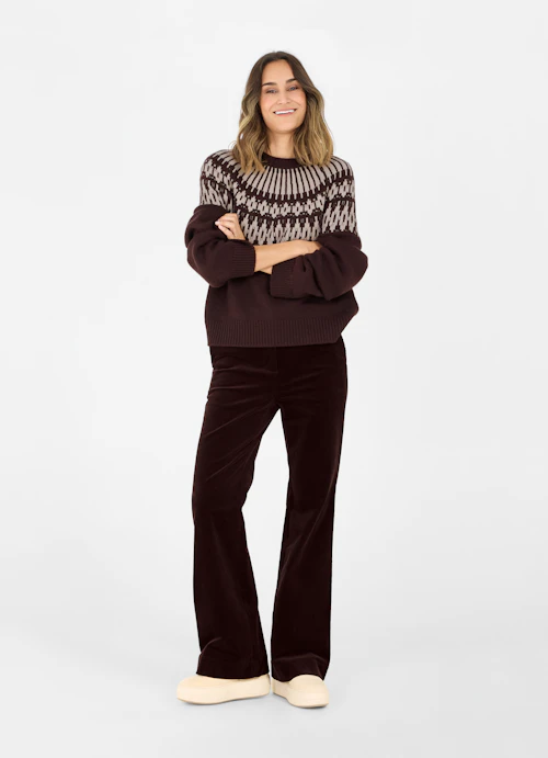 Regular Fit Knitwear Cashmere Blend Sweater burgundy