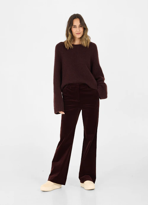 Boot Cut Pants Corduroy trousers burgundy