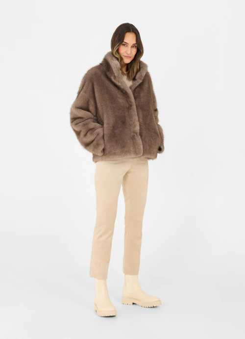 Oversized Fit Jackets Faux fur jacket seal