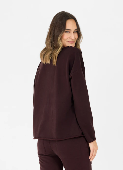 Loose Fit Sweaters Cotton blend sweater burgundy