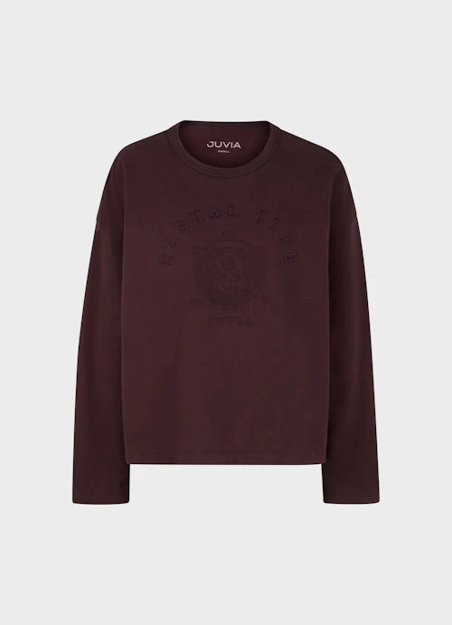 Loose Fit Sweaters Cotton Blend - Boxy Sweater burgundy