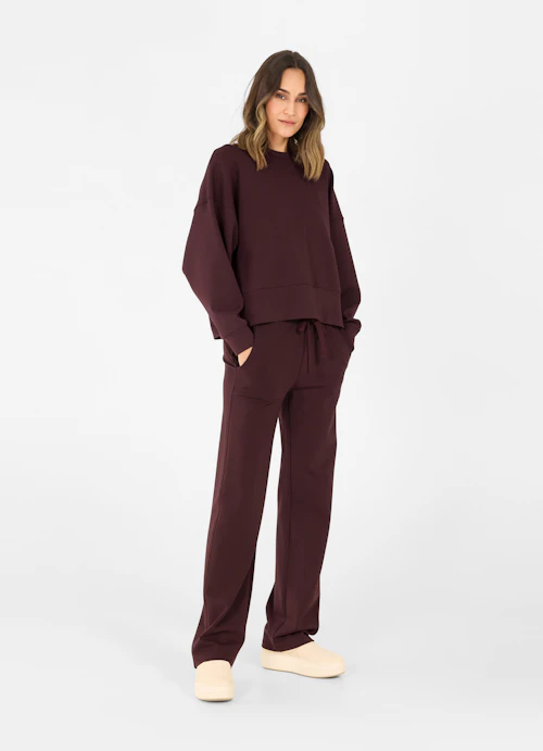 Boot Cut Sweatpants Modal Blend - Sweatpants burgundy