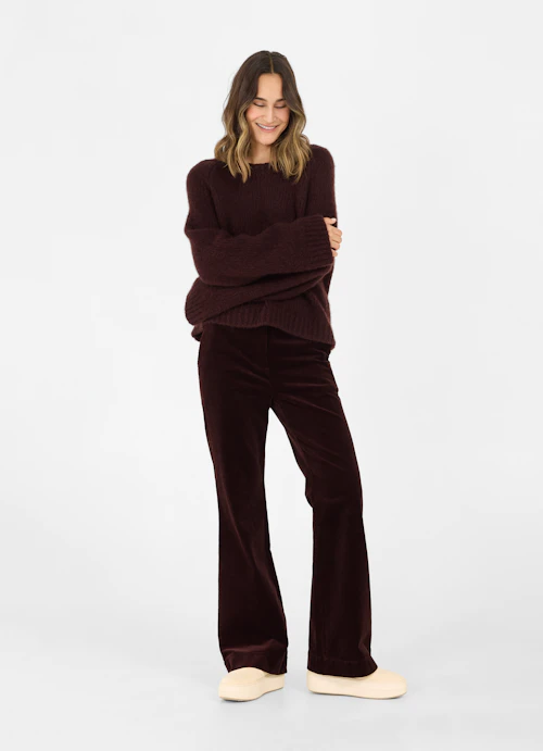 Boot Cut Pants Corduroy trousers burgundy