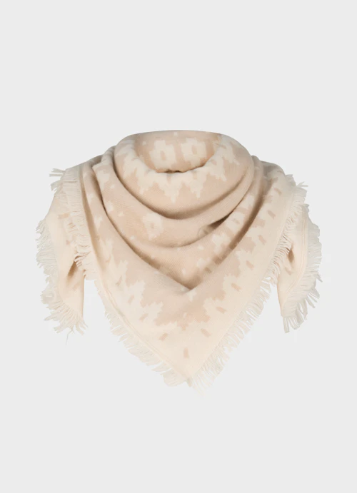 Regular Fit Knitwear Cashmere Blend Scarf sand