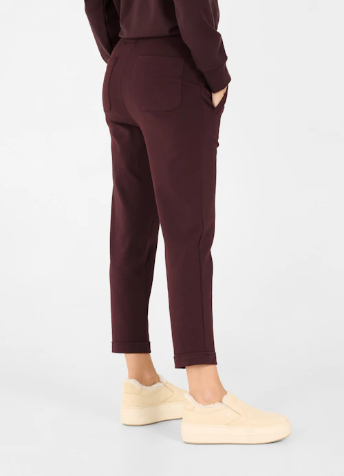 Casual Fit Sweatpants Modal Blend - Sweatpants burgundy