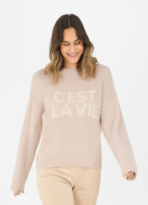 Oversized Fit Knitwear Alpaca sweater sand