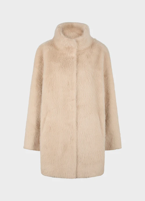 Casual Fit Jackets Faux Fur - Reversible Jacket sand