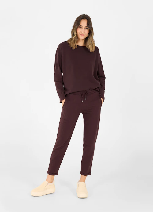 Casual Fit Sweatpants Cotton blend - Sweatpants burgundy