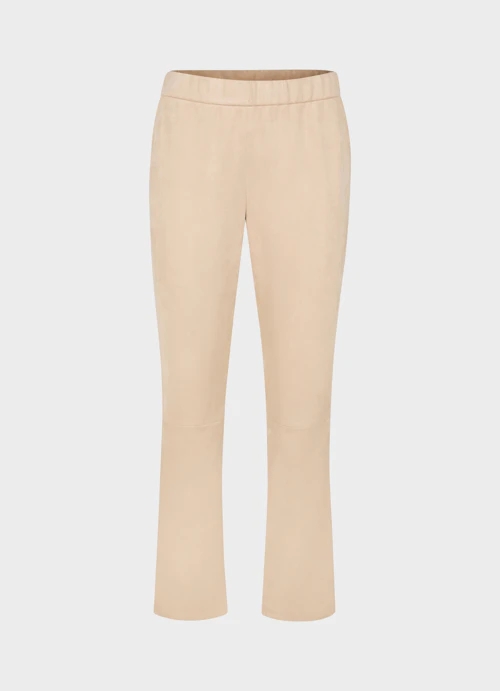 Boot Cut Pants Tech Velours - Trousers sand