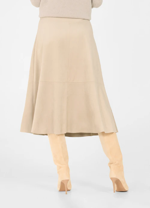 Medium Length Skirts Tech Velours - Rock sand