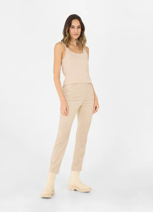 Slim Fit Tops Fitted - Tank Top sand