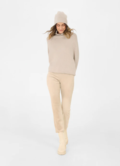 Regular Fit Knitwear wool hat sand