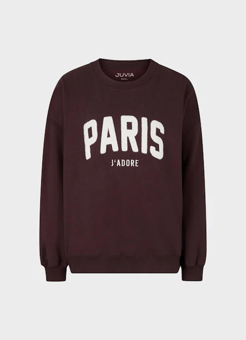Loose Fit Sweaters Puff sleeve sweater burgundy