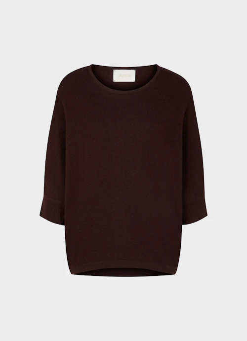 Casual Fit Knitwear Cashmere Blend - Sweater burgundy