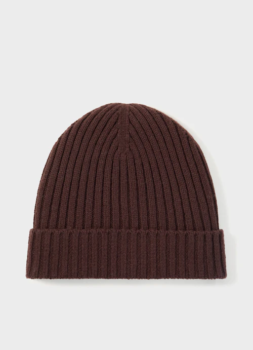 Regular Fit Knitwear wool hat burgundy