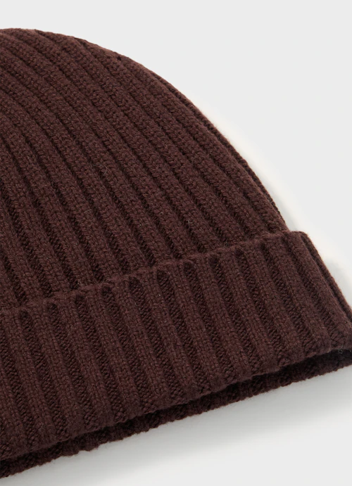 Regular Fit Knitwear wool hat burgundy