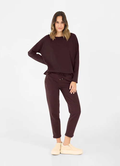 Loose Fit Sweaters Cotton blend sweater burgundy