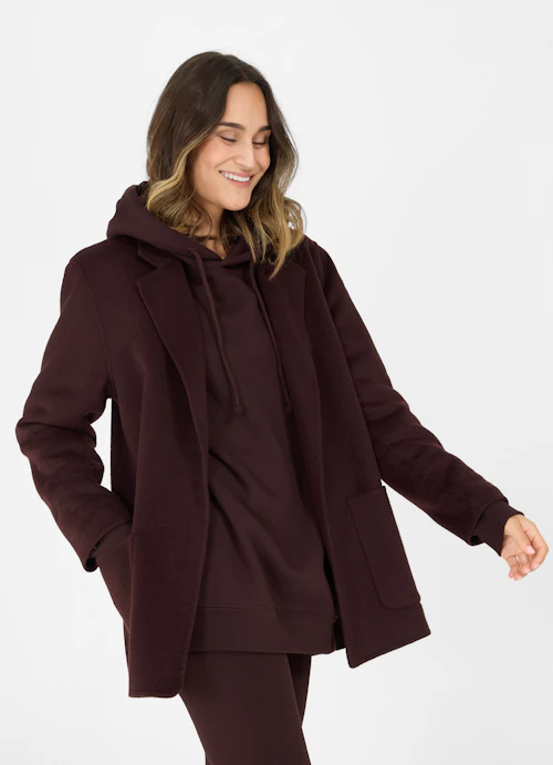 Casual Fit Jackets Double-faced blazer burgundy