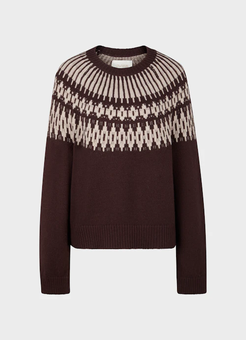 Regular Fit Knitwear Cashmere Blend Sweater burgundy