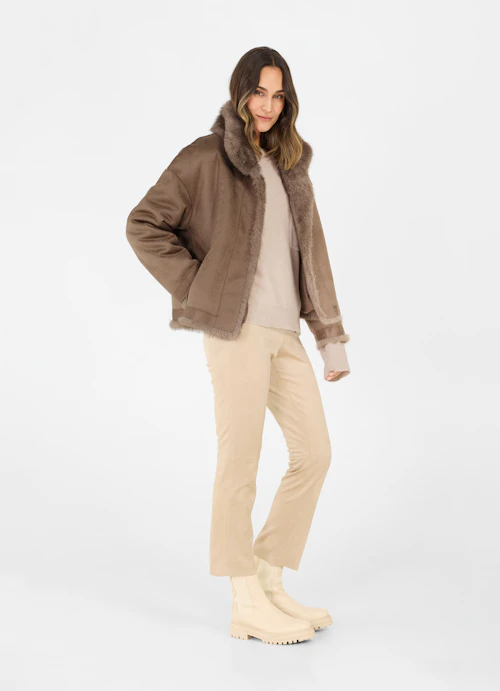 Oversized Fit Jackets Faux fur jacket seal