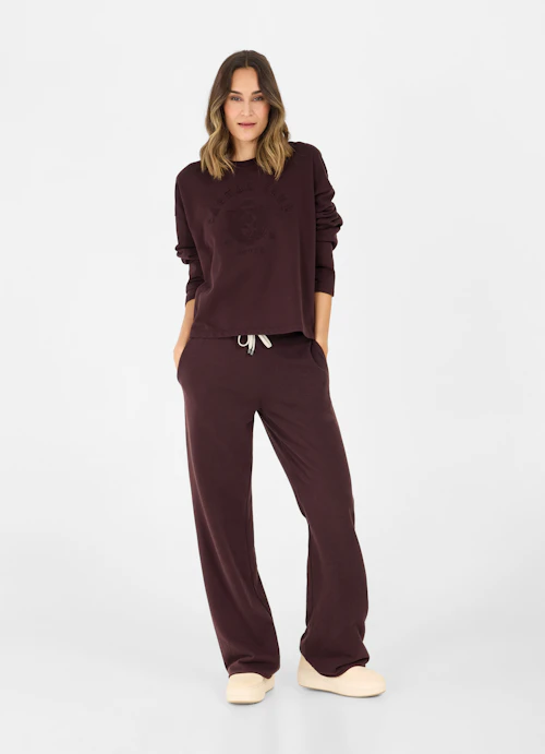 Loose Fit Sweaters Cotton Blend - Boxy Sweater burgundy
