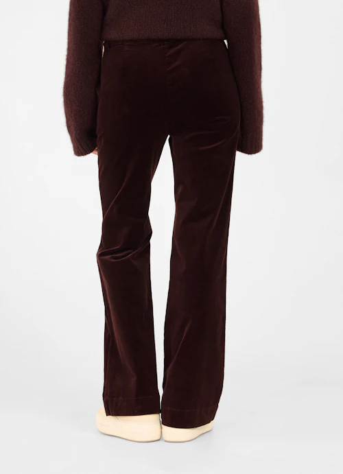 Boot Cut Pants Corduroy trousers burgundy