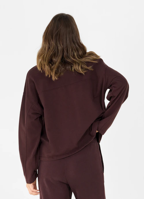 Loose Fit Sweaters Cotton Blend - Boxy Sweater burgundy