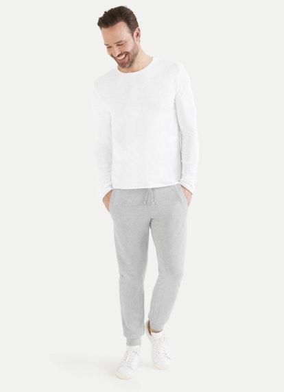 Regular Fit Longsleeves Longsleeve white