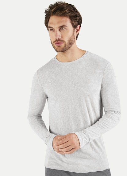 Regular Fit Long sleeve tops Longsleeve l.grey mel.