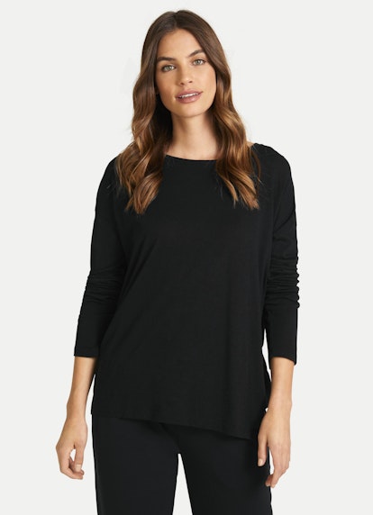 Casual Fit Longsleeves Longsleeve black
